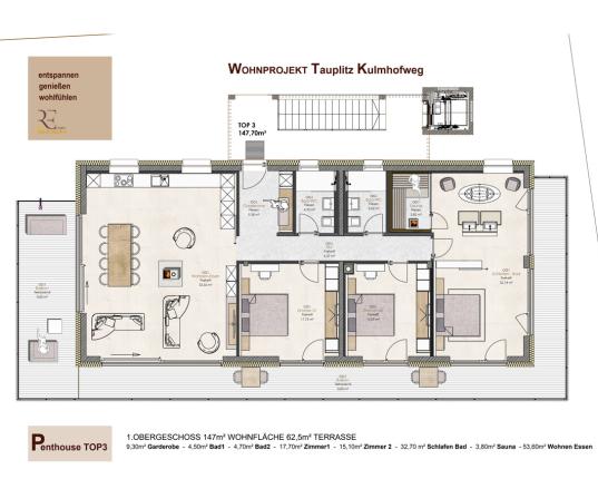 Wohnen, wo andere Urlaub machen:  Exklusive Penthousewohnung in Tauplitz, AUT