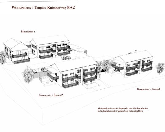 Neubau  3-Zimmerwohnung im 1. OG mit 2 Balkone, AUT