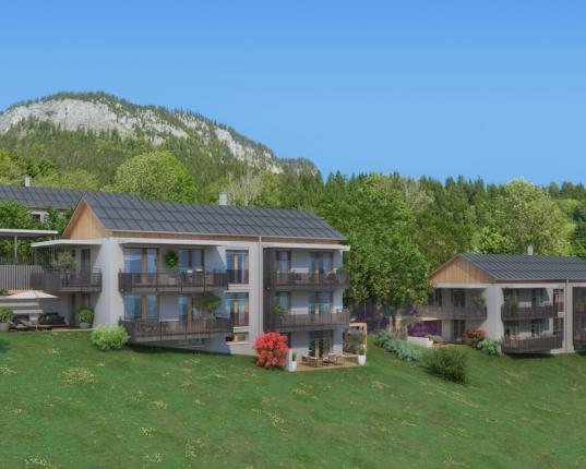 Neubau-Erdgeschoßwohnung mit Terrasse, Balkon und Garten, AUT
